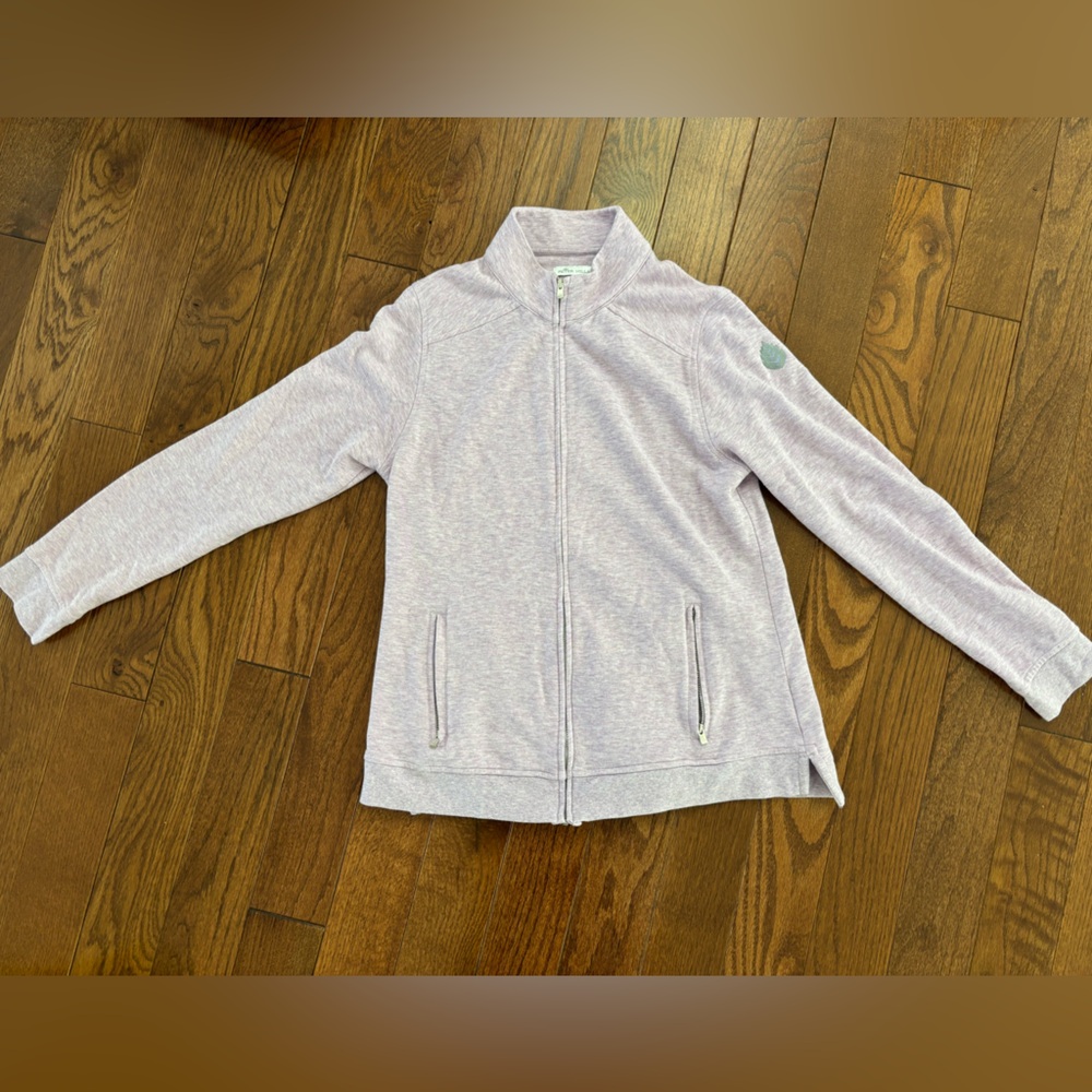 Peter Millar Lavender Full-Zip Cardigan